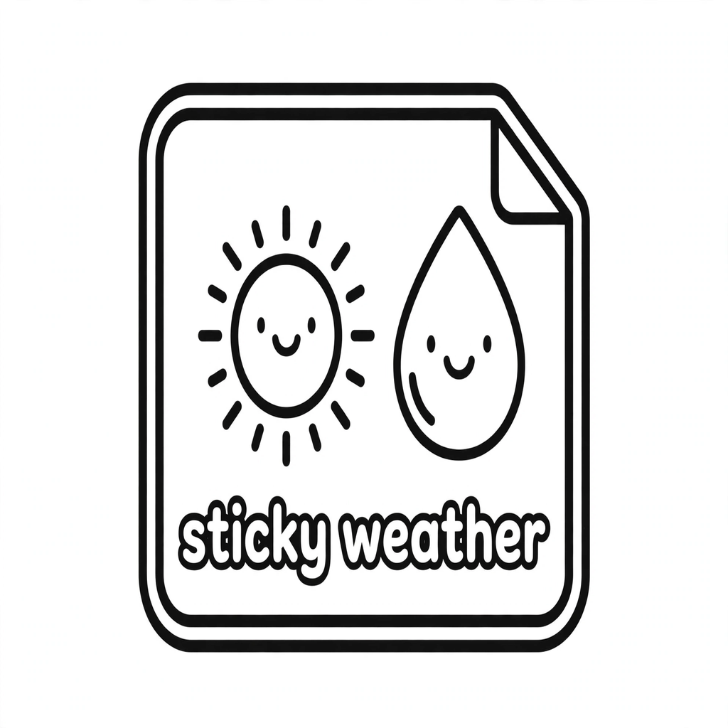 sticky weather